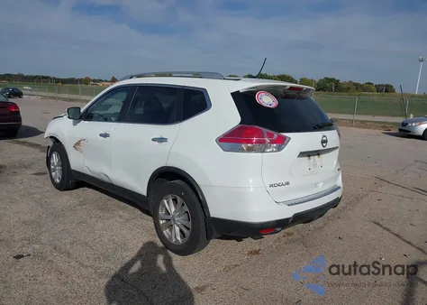 2016 Nissan Rogue Sv из США, поврежденный, VIN KNMAT2MV7GP626465